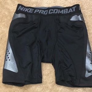 Nike Pro Combat sliding shorts
